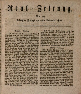 Erlanger Real-Zeitung Freitag 24. November 1820