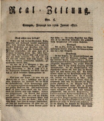 Erlanger Real-Zeitung Freitag 19. Januar 1821