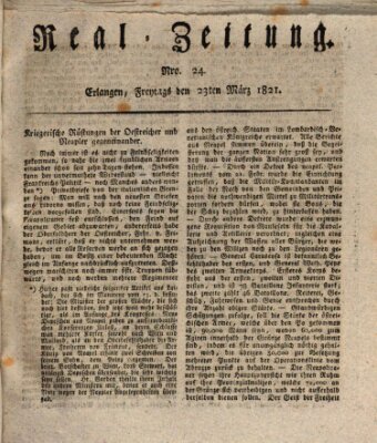 Erlanger Real-Zeitung Freitag 23. März 1821