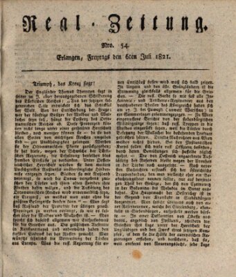 Erlanger Real-Zeitung Freitag 6. Juli 1821