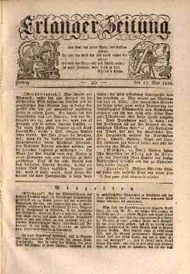 Erlanger Zeitung (Erlanger Real-Zeitung) Freitag 17. Mai 1822