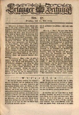 Erlanger Zeitung (Erlanger Real-Zeitung) Dienstag 11. Mai 1824