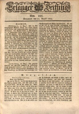Erlanger Zeitung (Erlanger Real-Zeitung) Samstag 21. August 1824