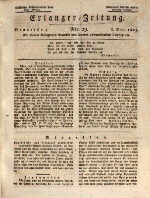 Erlanger Zeitung (Erlanger Real-Zeitung) Donnerstag 8. März 1827