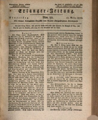 Erlanger Zeitung (Erlanger Real-Zeitung) Donnerstag 13. März 1828