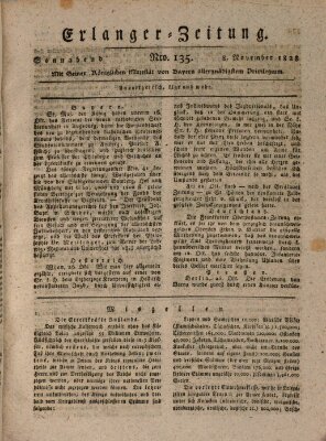 Erlanger Zeitung (Erlanger Real-Zeitung) Samstag 8. November 1828
