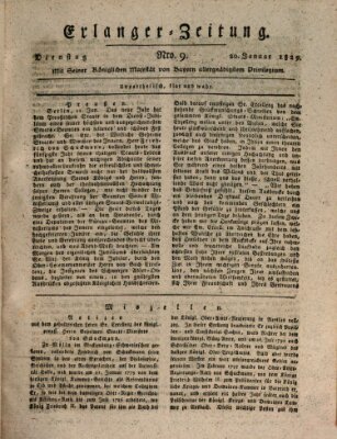 Erlanger Zeitung (Erlanger Real-Zeitung) Dienstag 20. Januar 1829