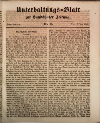 Landshuter Zeitung Sonntag 17. Juni 1849