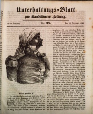 Landshuter Zeitung Montag 10. Dezember 1849