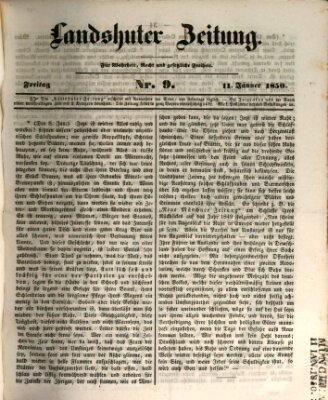 Landshuter Zeitung Freitag 11. Januar 1850