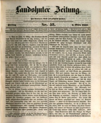 Landshuter Zeitung Freitag 8. März 1850