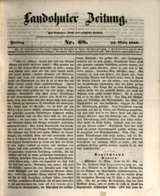 Landshuter Zeitung Freitag 22. März 1850