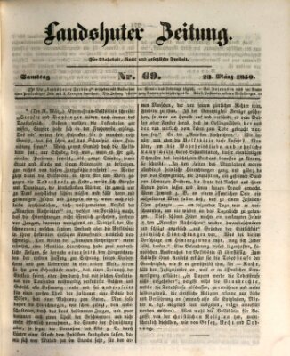 Landshuter Zeitung Samstag 23. März 1850