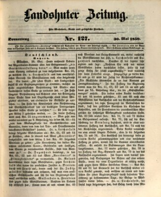 Landshuter Zeitung Donnerstag 30. Mai 1850