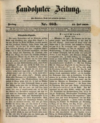 Landshuter Zeitung Freitag 12. Juli 1850