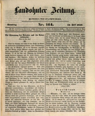 Landshuter Zeitung Samstag 13. Juli 1850