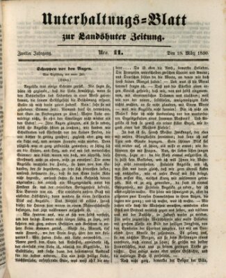 Landshuter Zeitung Montag 18. März 1850