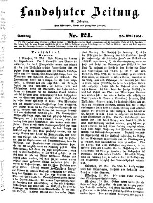 Landshuter Zeitung Sonntag 25. Mai 1851