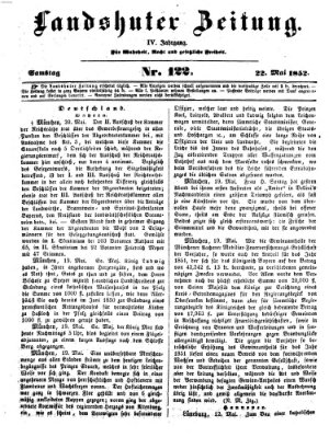 Landshuter Zeitung Samstag 22. Mai 1852