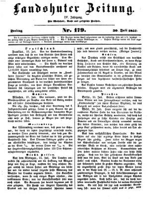 Landshuter Zeitung Freitag 30. Juli 1852