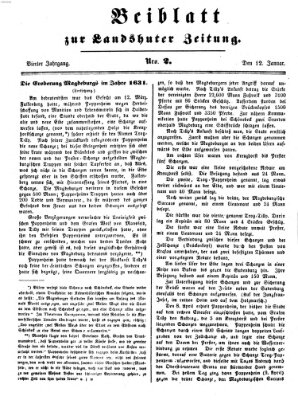 Landshuter Zeitung Montag 12. Januar 1852