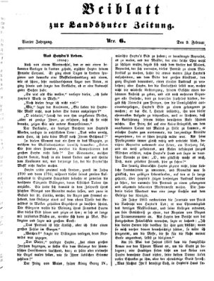 Landshuter Zeitung Montag 9. Februar 1852