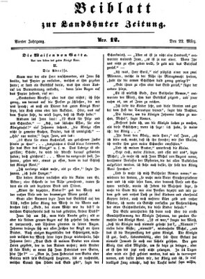 Landshuter Zeitung Montag 22. März 1852