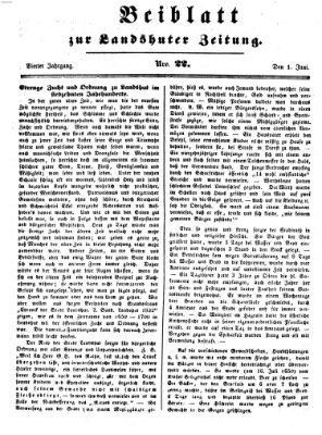 Landshuter Zeitung Dienstag 1. Juni 1852