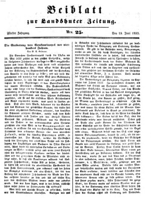 Landshuter Zeitung Sonntag 19. Juni 1853
