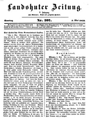 Landshuter Zeitung Samstag 7. Mai 1853