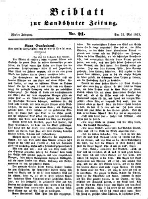 Landshuter Zeitung Sonntag 22. Mai 1853