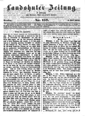 Landshuter Zeitung Samstag 9. Juli 1853