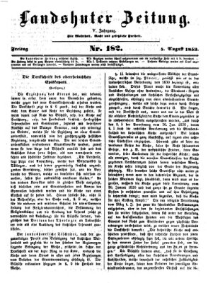 Landshuter Zeitung Freitag 5. August 1853