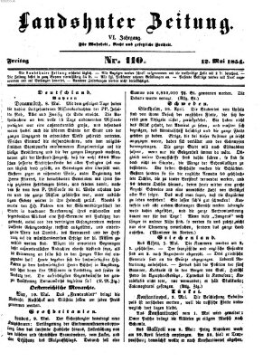 Landshuter Zeitung Freitag 12. Mai 1854