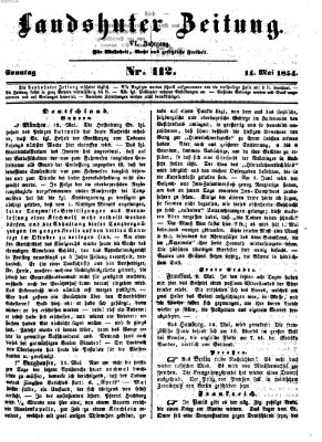 Landshuter Zeitung Sonntag 14. Mai 1854