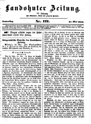 Landshuter Zeitung Donnerstag 25. Mai 1854