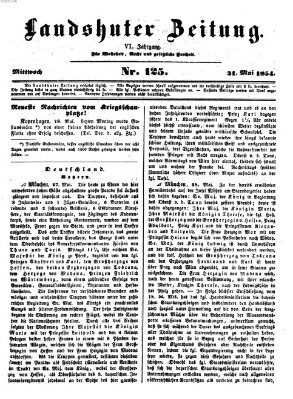 Landshuter Zeitung Mittwoch 31. Mai 1854