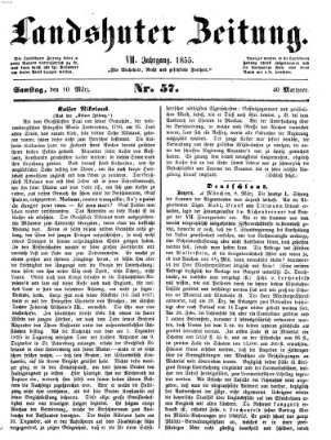 Landshuter Zeitung Samstag 10. März 1855
