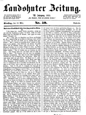 Landshuter Zeitung Dienstag 13. März 1855