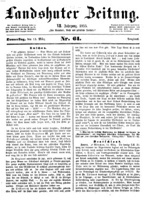 Landshuter Zeitung Donnerstag 15. März 1855