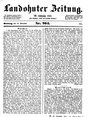 Landshuter Zeitung Sonntag 18. November 1855