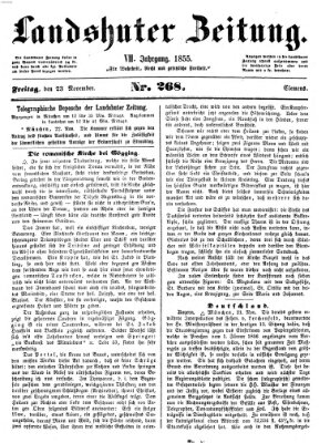 Landshuter Zeitung Freitag 23. November 1855