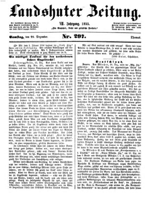 Landshuter Zeitung Samstag 29. Dezember 1855