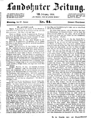 Landshuter Zeitung Sonntag 27. Januar 1856