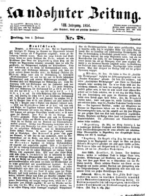 Landshuter Zeitung Freitag 1. Februar 1856