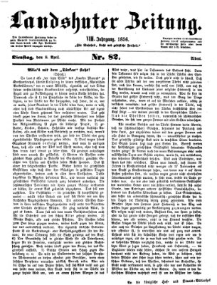 Landshuter Zeitung Dienstag 8. April 1856