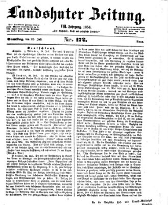 Landshuter Zeitung Samstag 26. Juli 1856