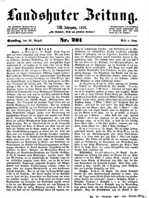 Landshuter Zeitung Samstag 30. August 1856