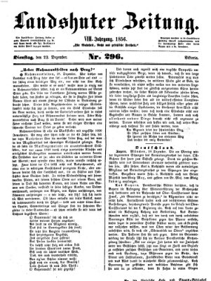 Landshuter Zeitung Dienstag 23. Dezember 1856