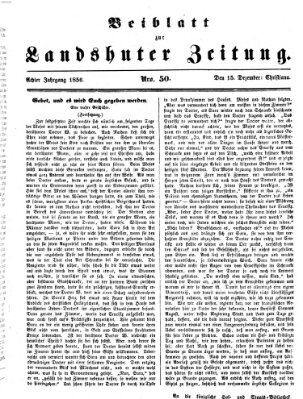 Landshuter Zeitung Montag 15. Dezember 1856